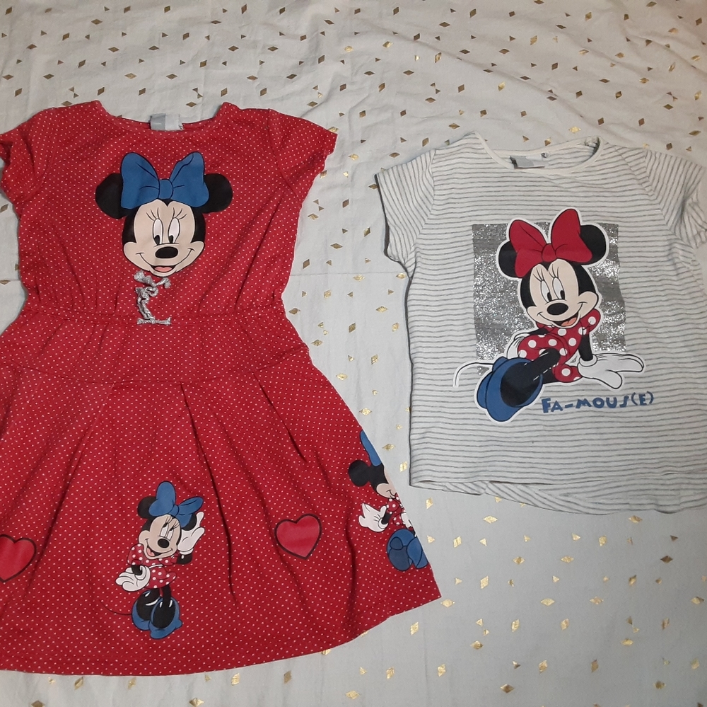 Minnie mouse dress and shirt.